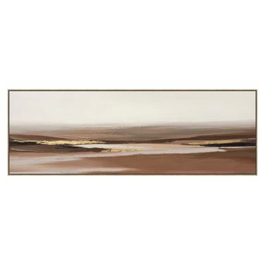 Organic Horizons Canvas Wall Art In Brown