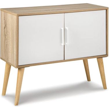 Orinfield Natural And White Accent Cabinet
