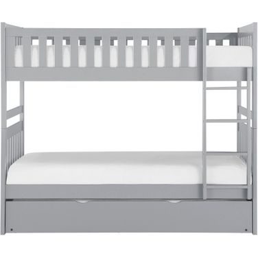 Orion Twin/Twin Bunk Bed with Twin Trundle In Gray