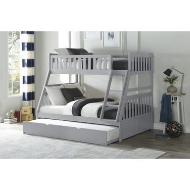 Orion Gray Youth Bunk Bedroom Set With Trundle