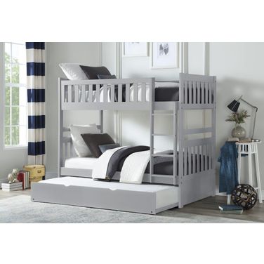 Orion Gray Youth Bunk Bedroom Set With Trundle