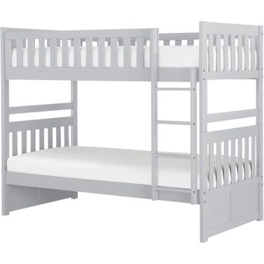 Orion Grey Twin Over Twin Bunk Bed