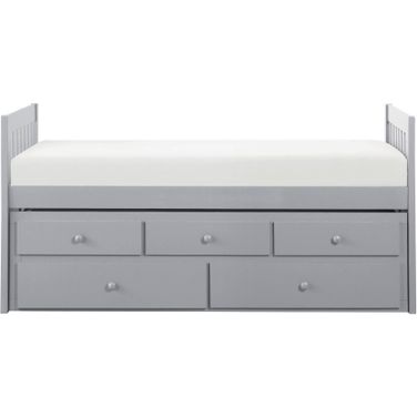 Orion Grey Twin Trundle Bed