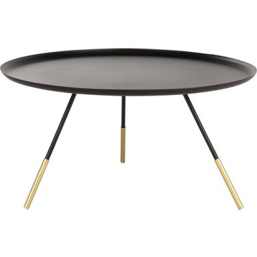 Orson Gold/Black Coffee Table with Metal Gold Cap