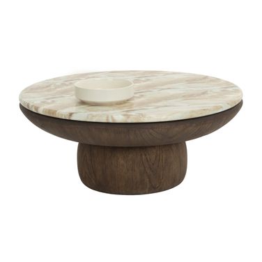 Orula Marble Look Coffee Table In Macchiato