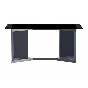 Oryn 62 Inch Dining Table with Glass Top In Black