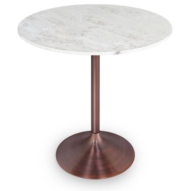 Osborne Dining Table In White and Copper