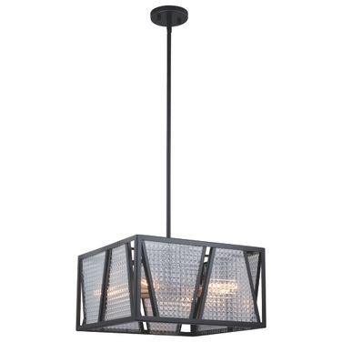 Oslo 16.25 Inch Semi Flush Ceiling Light or Pendant (Dual Mount) In Black and Natural Brass