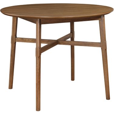 Oslo 46 Inch Round Dining Table In Brown