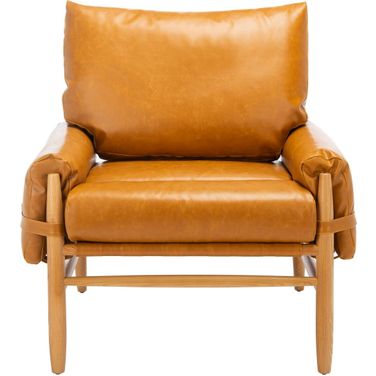 Oslo Mid Century Arm Chair in Caramel