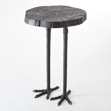 Ostrich Table In Black
