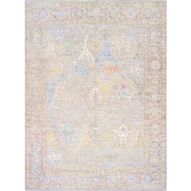 Oushak Collection Hand-Knotted Wool Area Rug- 8'10" x 12'10" In Light Beige and Mocha