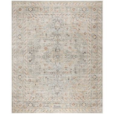 Oushak Home 10' x 14' Indoor Rug In Light Grey