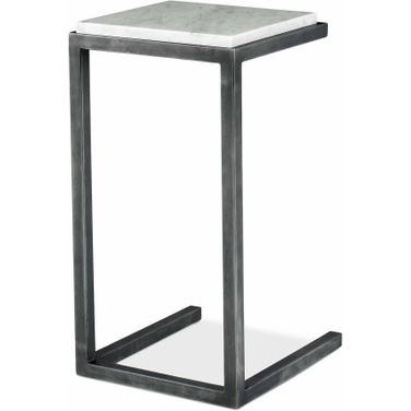 Outdoor Drinks Table In White and Gray