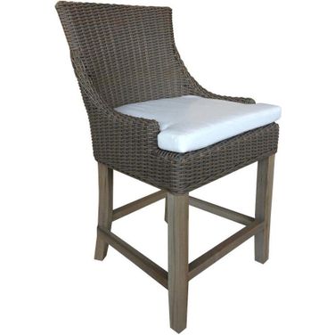 Outdoor Grey Kubu Alfresco Barstool