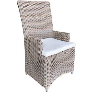 Outdoor Nico Grey Arm Dining Chair