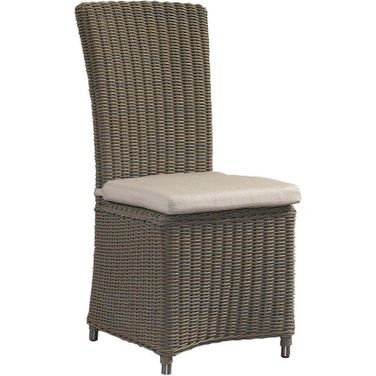 Outdoor Nico Grey Chair With White Cushion