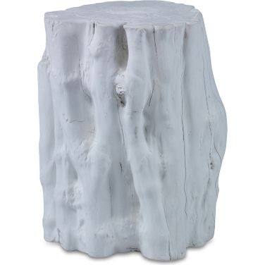 18 Inch Outdoor Side Table In White