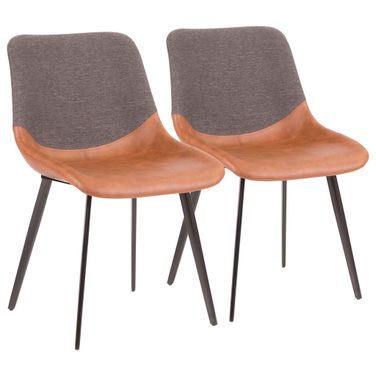 Outlaw Two Tone Chair Set of 2 In Grey