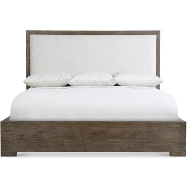 Outline King Panel Bed In Brown Boucle