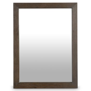 Outline Mirror In Brown