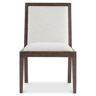 Outline Side Chair In Brown Boucle