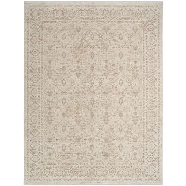 Outlines Vintage 10' x 13' Vintage Indoor Rug In Ivory Grey