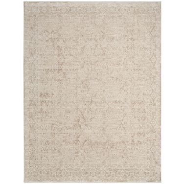 Outlines Vintage 9' x 12' Vintage Indoor Rug In Ivory Grey
