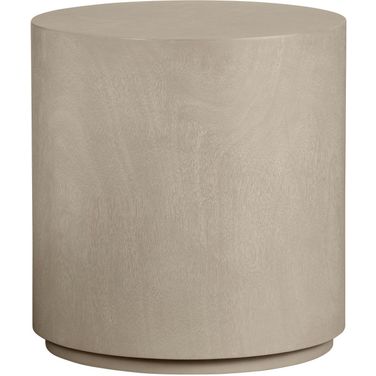 Oval End Table In Beige