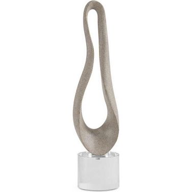 Oval Harmony Sculpture In Brown
