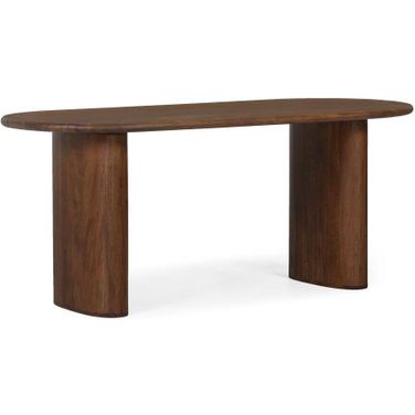 Ovale Brown 72 Inch Dining Table Dark