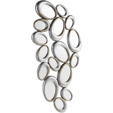 Ovate Silver Reflections Mirror