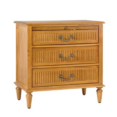 Ove 3-Drawer Nightstand In Acorn