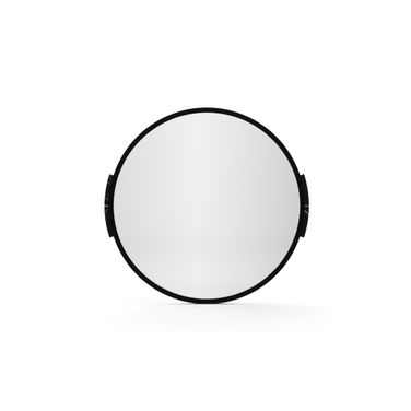 Overlap Dark Wall Mirror In Black