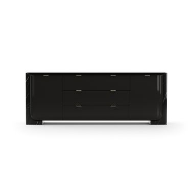 Overlap Sideboard Dark In Black