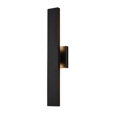 Owen 20 Inch H LED Outdoor Wall Light In Matte Black
