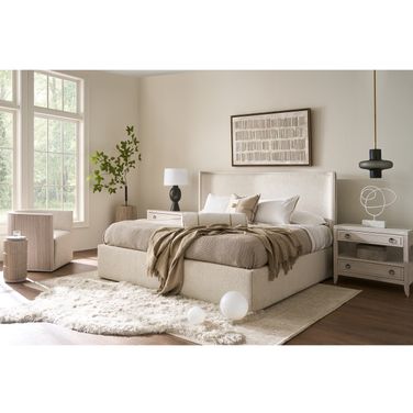 Owen Storage Bedroom Set In White Oak