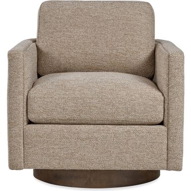 Owen Swivel Chair In Taupe