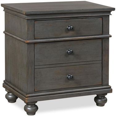 Oxford 2 Drawer Nightstand In Peppercorn