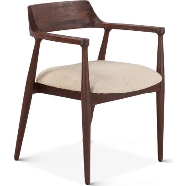 Oxford Upholstered Dining Chair In Walnut