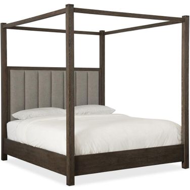 Miramar Aventura Jackson Queen Canopy Bed In Grey