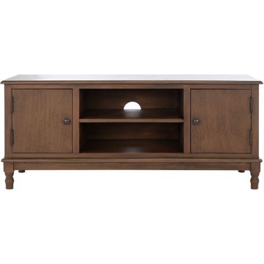 Ozark 2 Door 1 Shelf Media Stand in Brown