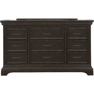 Caldwell 11-Drawer Dresser In Brown