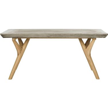 Pacey Dark Grey Modern Concrete Indoor/Outdoor Coffee Table