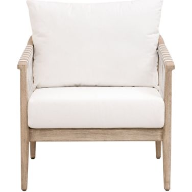Pacific LiveSmart Peyton Club Chair In Pearl White and Natural Gray