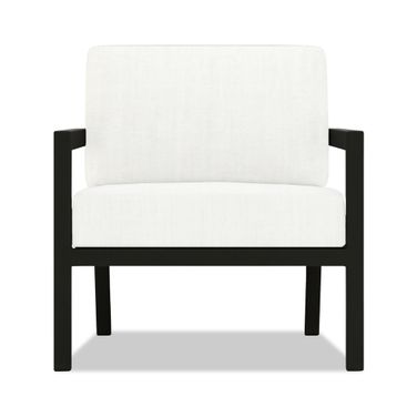 Pacifica Club Chair In Canvas Natural and Black