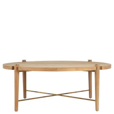 Pacifica Coffee Table Round In Natural Teak