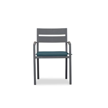 Pacifica Dining Arm Chair In Cast Lagoon and Slate