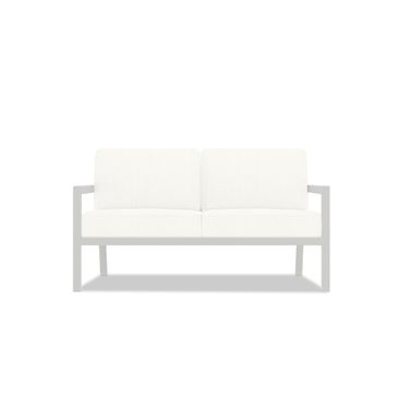 Pacifica Loveseat In Canvas Natural and White