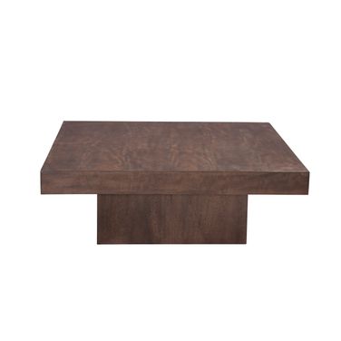 Padula Square Cocktail Table In Dark Brown Oak